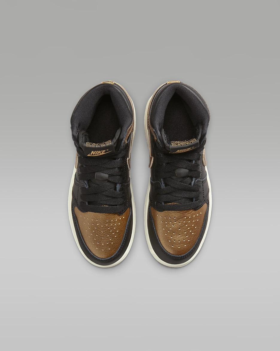 Black and gold jordans for boys online